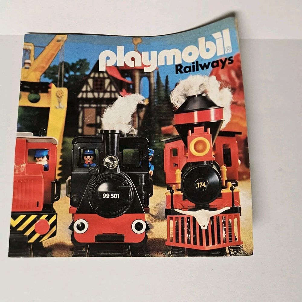 Vintage‎ 1987 Playmobil Railways Consumer Catalog Brochure Germany HTF